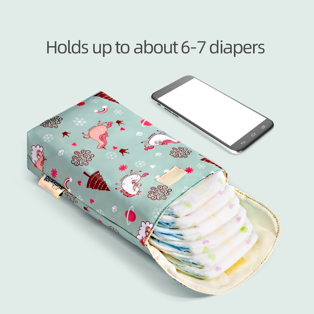 2867-3b0d1e.jpg Sunveno Baby Diaper Bag Organizer Reusable Waterproof Fashion Prints Wet Dry Cloth Bag Mummy Storage Bag 3