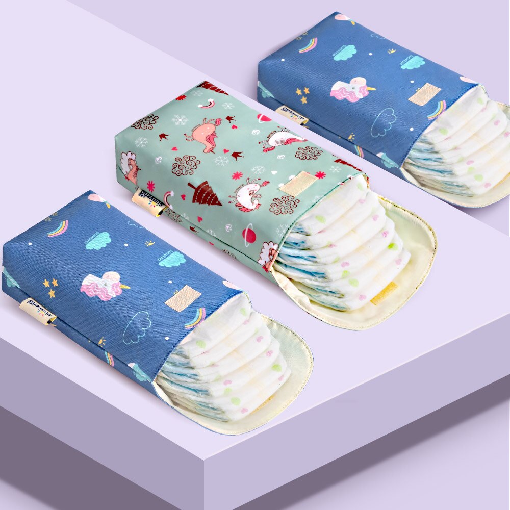 2867-ab8960.jpg Sunveno Baby Diaper Bag Organizer Reusable Waterproof Fashion Prints Wet Dry Cloth Bag Mummy Storage Bag